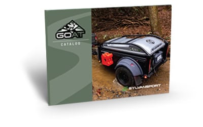 Overland camper trailer for off-road adventures and outdoor exploration. Compact, durable, and perfe.