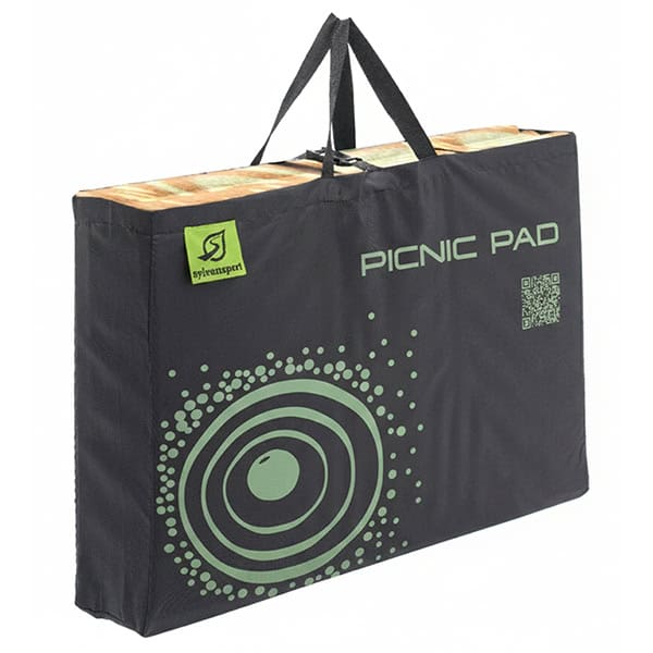 Outdoor picnic blanket with carrying case for easy transport.
