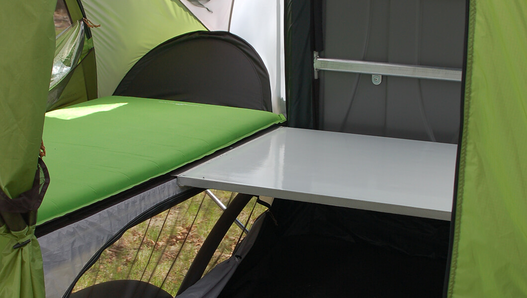 GO Bed/ Table Panel side bed table set up