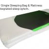 Back view Sleeping Bag with Mattress studio photo