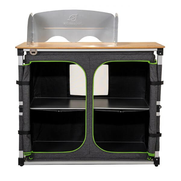 Camping Kitchen open compartment front view studio photo