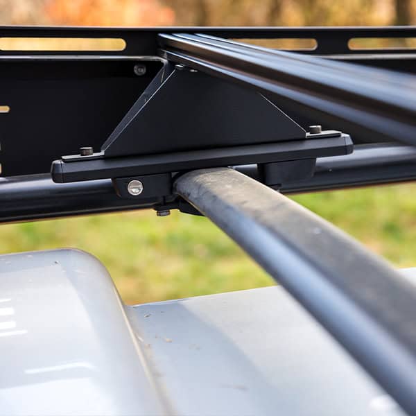 Close-up of DuraDeck surface on SylvanSport trailer for durable outdoor use.