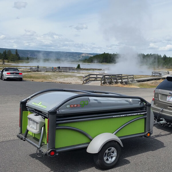 GO Camper trailer closed side view