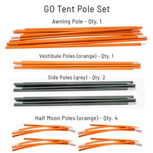 GO Tent Pole Set