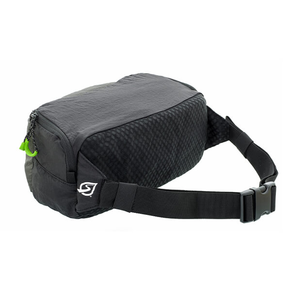 Hacky Pack Hip Pack closed 3/4 back view studio photo