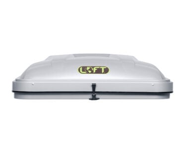 LFT roof cargo box for outdoor gear storage.