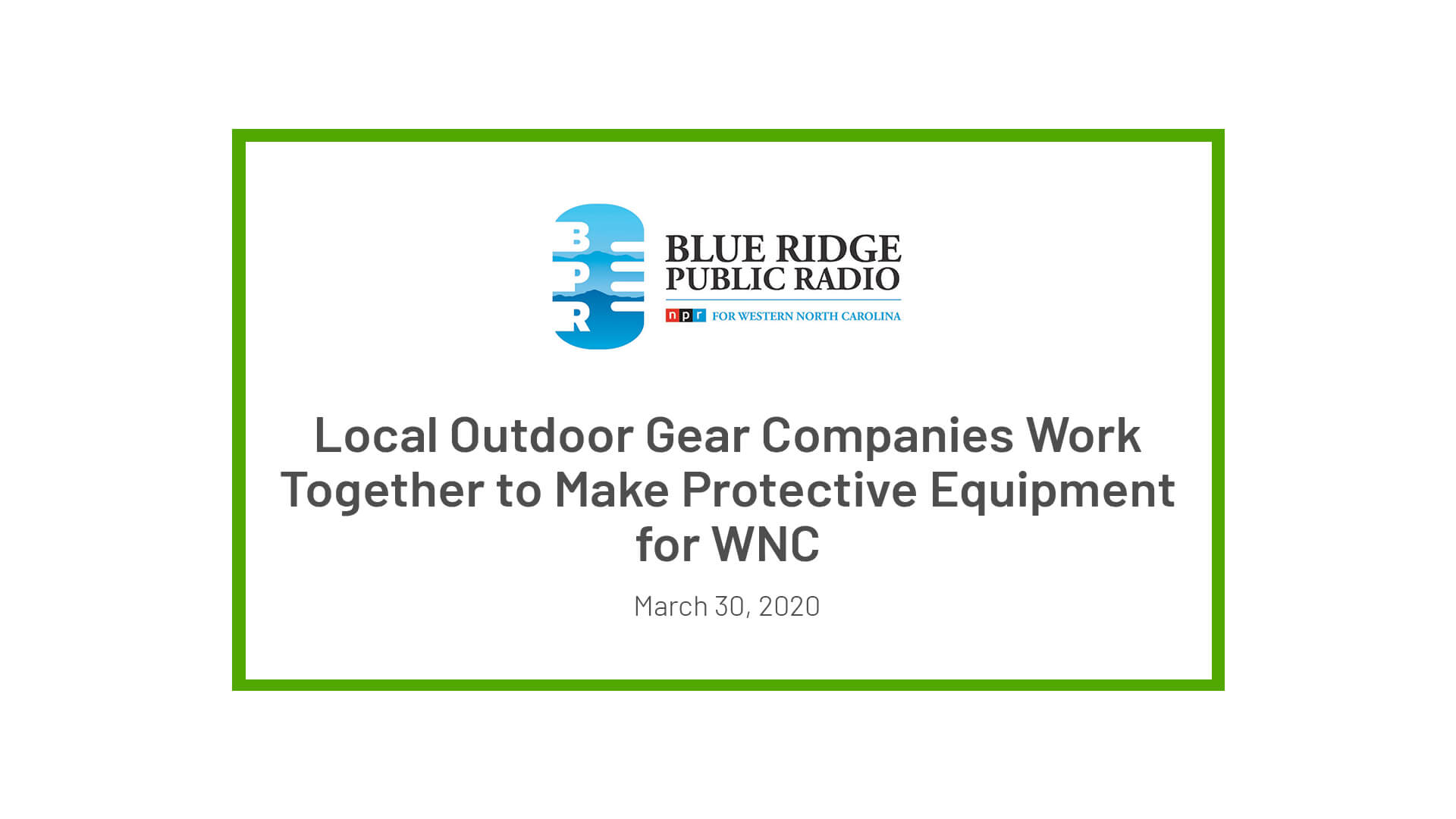 Blue Ridge Public Radio