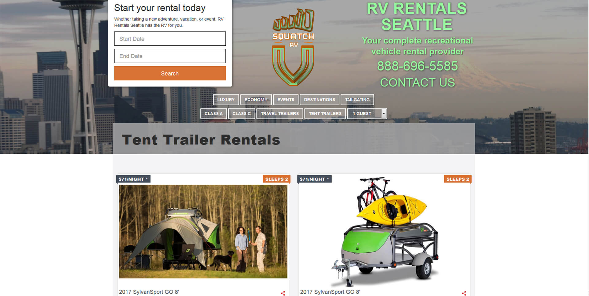 RV Rentals Seattle