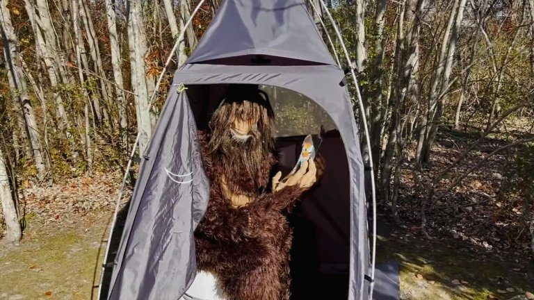 Privacy Camping Toilet front Sasquatch